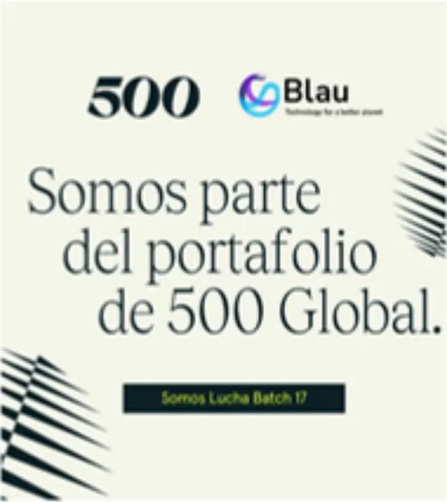 Blau en el portafolio de 500 Global